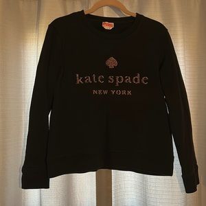 Kate Spade black sweatshirt, Sz Med.